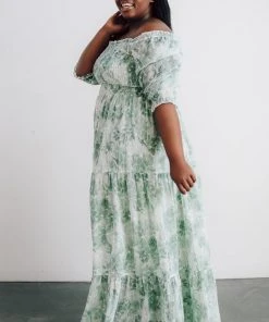 BB Custom Dresses Bailey Eyelet Maxi Dress | Sage