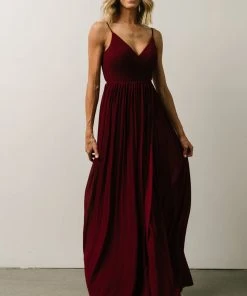 Soi Beatrice Maxi Dress | Wine Dresses
