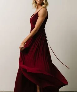 Soi Beatrice Maxi Dress | Wine Dresses
