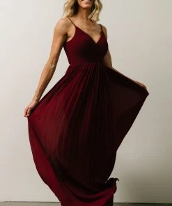 Soi Beatrice Maxi Dress | Wine Dresses