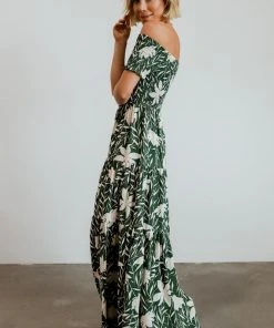 Soi Becca Smocked Maxi Dress | Green Dresses