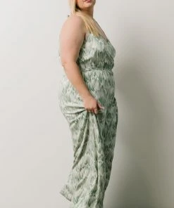 HAY Bethany Jumpsuit | Sage Print Vacation