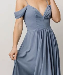 Soi Dresses Bianca Lace Maxi Dress | Dusty Blue 10 Soi Dresses Bianca Lace Maxi Dress | Dusty Blue