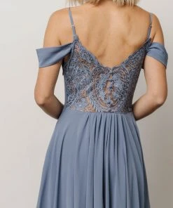 Soi Dresses Bianca Lace Maxi Dress | Dusty Blue 9 Soi Dresses Bianca Lace Maxi Dress | Dusty Blue