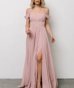Soi Bianca Lace Maxi Dress | Dusty Rose Dresses