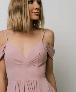 Soi Bianca Lace Maxi Dress | Dusty Rose Dresses