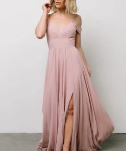 Soi Bianca Lace Maxi Dress | Dusty Rose Dresses