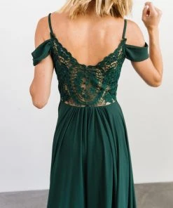 Soi Bianca Lace Maxi Dress | Emerald Dresses