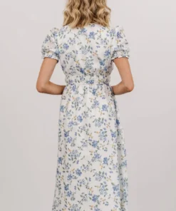 IBS Blakely Eyelet Midi Dress | Blue + White Floral Dresses 2 IBS Blakely Eyelet Midi Dress | Blue + White Floral Dresses