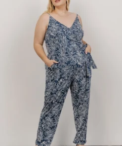 GIL Jumpsuits Bostyn Jumpsuit | Navy Print