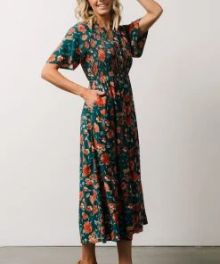 POL Dresses Botega Midi Dress | Jade Multi Floral