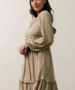 IL Brandie Embroidered Mini Dress | Natural