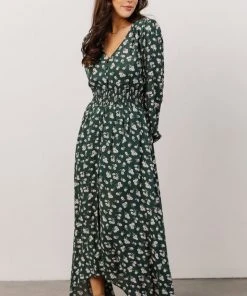 HAY Briar Maxi Dress | Green Floral Dresses
