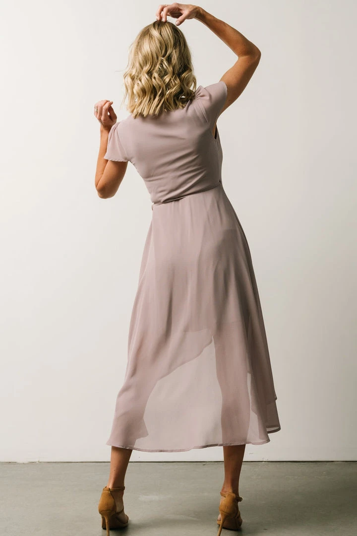 Soi Bristol Midi Wrap Dress | Dusty Lilac 5 Soi Bristol Midi Wrap Dress | Dusty Lilac