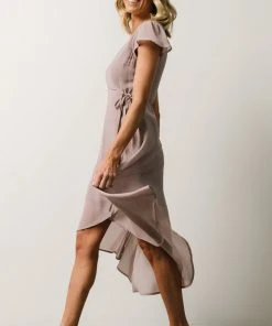 Soi Bristol Midi Wrap Dress | Dusty Lilac 11 Soi Bristol Midi Wrap Dress | Dusty Lilac
