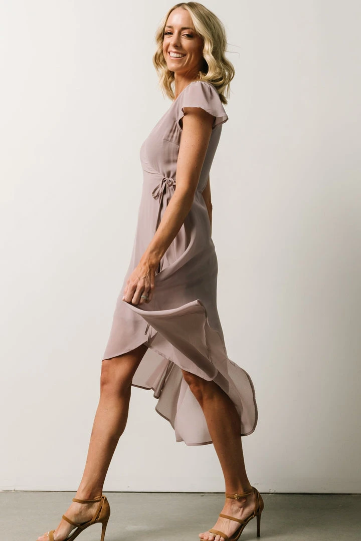 Soi Bristol Midi Wrap Dress | Dusty Lilac 4 Soi Bristol Midi Wrap Dress | Dusty Lilac