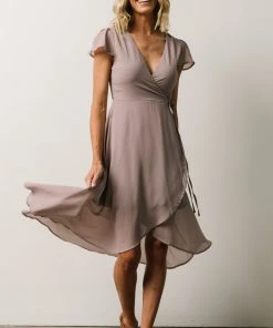 Soi Bristol Midi Wrap Dress | Dusty Lilac 14 Soi Bristol Midi Wrap Dress | Dusty Lilac