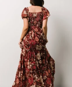 FT Britney Tiered Maxi Dress | Autumn Day Floral