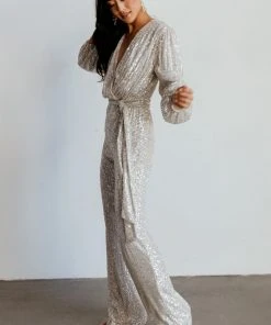 RR Brussels Sequin Jumpsuit | Cream