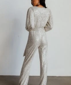RR Brussels Sequin Jumpsuit | Cream