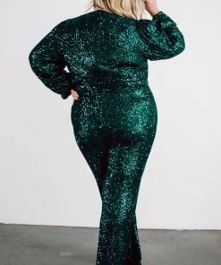RR Brussels Sequin Jumpsuit | Green Shop By Style