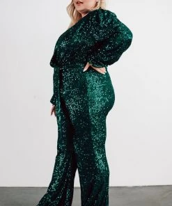 RR Brussels Sequin Jumpsuit | Green Shop By Style