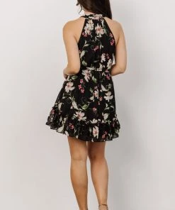 DD Brynn Mini Dress | Black Floral