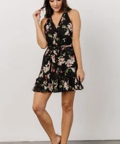 DD Brynn Mini Dress | Black Floral