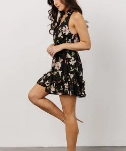 DD Brynn Mini Dress | Black Floral
