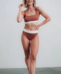 BJB Swim Cabo Bikini Top | Terracotta