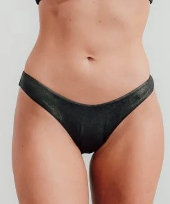 EN Swim Cancun Bikini Bottom | Black Shimmer