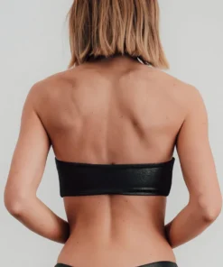 EN Cancun Bandeau Top | Black Shimmer