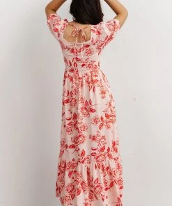 SL Candice Sweetheart Dress | Pink + Red Floral Dresses 13 SL Candice Sweetheart Dress | Pink + Red Floral Dresses