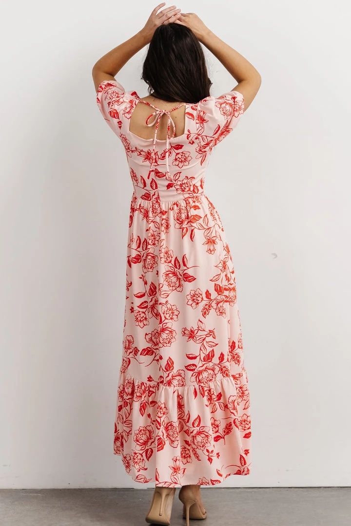 SL Candice Sweetheart Dress | Pink + Red Floral Dresses 6 SL Candice Sweetheart Dress | Pink + Red Floral Dresses