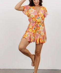 SL Candy Romper | Retro Multi Floral Vacation