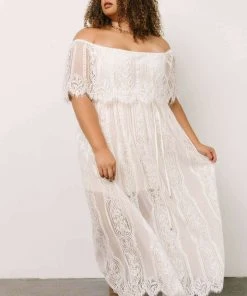 BB Custom Caroline Lace Maxi Dress | Off White