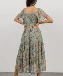IL Cassidy Maxi Dress | Light Jade Floral Dresses