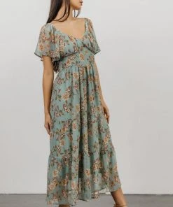 IL Cassidy Maxi Dress | Light Jade Floral Dresses