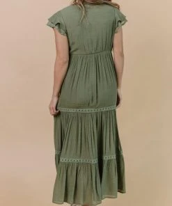 POL Dresses Cecilia Boho Maxi Dress | Olive