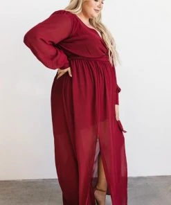 Celine Maxi Dress | Wine