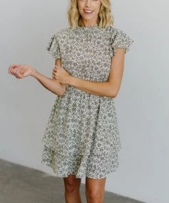 HAY Chanel Floral Dress | Ivory Dresses