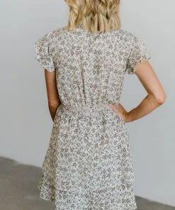 HAY Chanel Floral Dress | Ivory Dresses