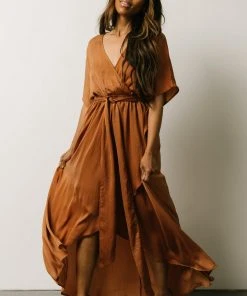 DD Cherish Kimono Maxi Dress | Camel