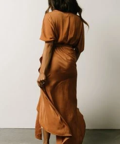 DD Cherish Kimono Maxi Dress | Camel