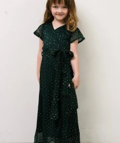 BB Custom Dresses Child Grace Sparkle Gown | Emerald