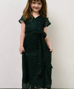 BB Custom Dresses Child Grace Sparkle Gown | Emerald