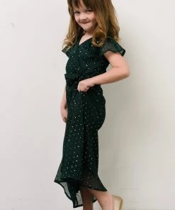 BB Custom Dresses Child Grace Sparkle Gown | Emerald