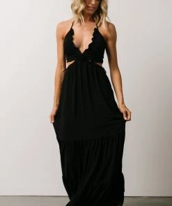 DD Dresses Cinque Terre Tie Maxi Dress | Black