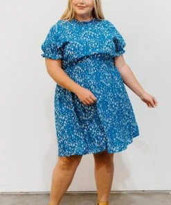 HAY Clarice Print Dress | Blue