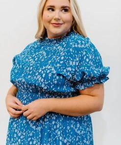 HAY Clarice Print Dress | Blue